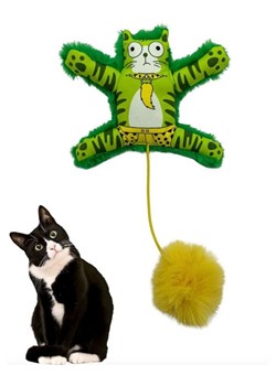 Paws&amp;Whiskers Zabawka w kolorze zielonym dla kota - 12 x 16 cm ze sklepu Limango Polska w kategorii Dla zwierząt - zdjęcie 188813513