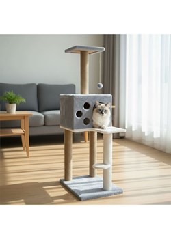 Paws&amp;Whiskers Drapak "Orion" w kolorze szarym dla kota - 35 x 115 x 50 cm ze sklepu Limango Polska w kategorii Dla zwierząt - zdjęcie 188813590