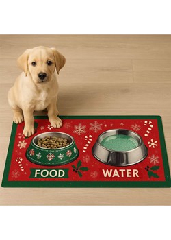 Paws&amp;Whiskers Podkładka w kolorze czerwonym pod miski - 40 x 70 cm ze sklepu Limango Polska w kategorii Dla zwierząt - zdjęcie 188813610