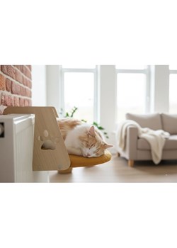 Paws&amp;Whiskers Legowisko "Riana" w kolorze musztardowym dla kota - 35 x 52 cm ze sklepu Limango Polska w kategorii Dla zwierząt - zdjęcie 188813721