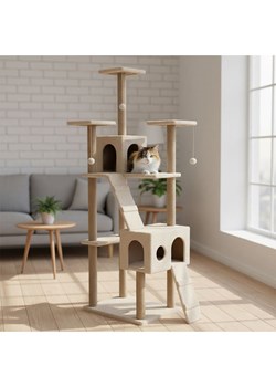 Paws&amp;Whiskers Drapak "Verona" w kolorze beżowym dla kota - 45 x 172 x 60 cm ze sklepu Limango Polska w kategorii Dla zwierząt - zdjęcie 188813870