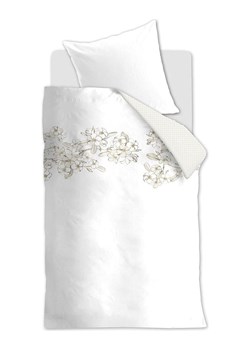 Rivièra Maison Komplet pościeli "Plumeria" w kolorze złoto-białym ze sklepu Limango Polska w kategorii Pościele - zdjęcie 188814513