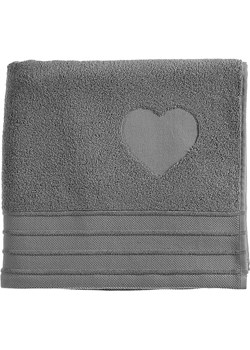 Rivièra Maison Ręcznik kąpielowy "Heart" w kolorze antracytowym ze sklepu Limango Polska w kategorii Ręczniki - zdjęcie 188814831