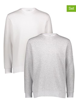 ONLY &amp; SONS Bluzy (2 szt.) w kolorze szarym i białym ze sklepu Limango Polska w kategorii Bluzy męskie - zdjęcie 188819524