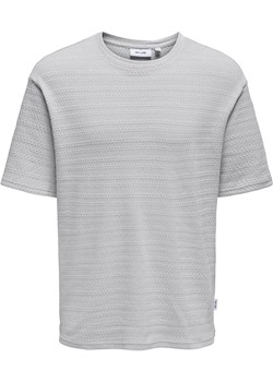 ONLY &amp; SONS Koszulka "Givo" w kolorze szarym ze sklepu Limango Polska w kategorii T-shirty męskie - zdjęcie 188819610