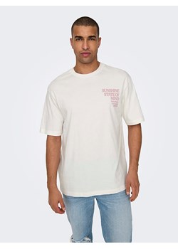 ONLY &amp; SONS Koszulka w kolorze białym ze sklepu Limango Polska w kategorii T-shirty męskie - zdjęcie 188819684