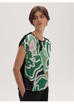 OPUS Koszulka "Sintenso" w kolorze czarno-zielonym ze sklepu Limango Polska w kategorii Bluzki damskie - zdjęcie 188820251