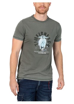 Timezone Koszulka w kolorze khaki ze sklepu Limango Polska w kategorii T-shirty męskie - zdjęcie 188820411