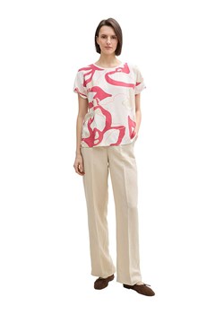 Tom Tailor Koszulka w kolorze różowo-białym ze sklepu Limango Polska w kategorii Bluzki damskie - zdjęcie 188820520