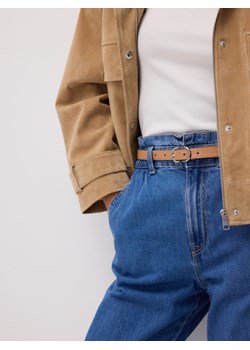 Reserved - Jeansy paperbag z dłuższą nogawką - niebieski ze sklepu Reserved w kategorii Jeansy damskie - zdjęcie 188821391