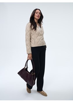Mohito - Pikowana kurtka z naturalnym puchem - beżowy ze sklepu Mohito w kategorii Kurtki damskie - zdjęcie 188822630