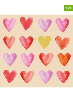 ppd Serwetki (40 szt.) "Aquarell Hearts" w kolorze kremowo-jasnoróżowo-czerwonym ze sklepu Limango Polska w kategorii Akcesoria kuchenne - zdjęcie 188823242