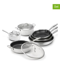 Sauter 9-częściowy zestaw w kolorze srebrno-białym ze sklepu Limango Polska w kategorii Garnki - zdjęcie 188824094