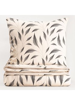 Homla Komplet pościeli w kolorze czarno-kremowym z mikrowłókna - 220 x 200 cm ze sklepu Limango Polska w kategorii Pościele - zdjęcie 188824140