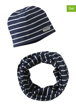 vertbaudet 2-częściowy zestaw w kolorze granatowym ze sklepu Limango Polska w kategorii Czapki dziecięce - zdjęcie 188824352