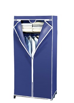 Wenko Tekstylna szafa "Air" w kolorze niebieskim na ubrania - 75 x 160 x 50 cm ze sklepu Limango Polska w kategorii Szafy - zdjęcie 188824772