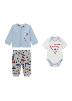 Guess Komplet bluza, body i spodnie dresowe P6RG02 KA6W1 Kolorowy Regular Fit ze sklepu MODIVO w kategorii Komplety niemowlęce - zdjęcie 188825940