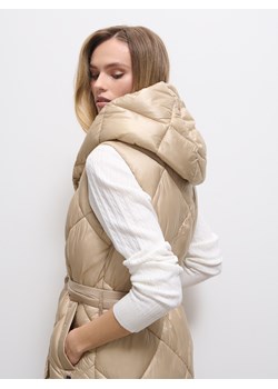 Mohito - Pikowana beżowa kamizelka - beżowy ze sklepu Mohito w kategorii Kamizelki damskie - zdjęcie 188826683