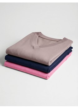 Mohito - Bluza basic z modalem - beżowy ze sklepu Mohito w kategorii Bluzy damskie - zdjęcie 188826701