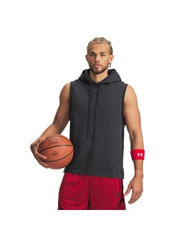 Męski top treningowy z kapturem Under Armour Curry SLVS Hoodie - szary ze sklepu Sportstylestory.com w kategorii T-shirty męskie - zdjęcie 188827381