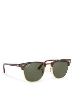 Ray-Ban Okulary przeciwsłoneczne Clubmaster 0RB3016 990/58 Brązowy ze sklepu MODIVO w kategorii Okulary przeciwsłoneczne damskie - zdjęcie 188828182