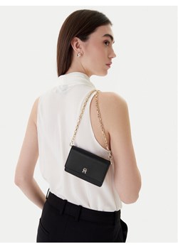 Tommy Hilfiger Torebka Th Icon Card Holder W/Chain AW0AW18248 Czarny ze sklepu MODIVO w kategorii Kopertówki - zdjęcie 188828204