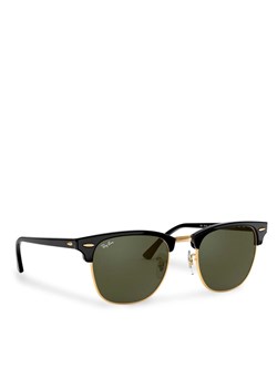 Ray-Ban Okulary przeciwsłoneczne Clubmaster 0RB3016 W0365 Czarny ze sklepu MODIVO w kategorii Okulary przeciwsłoneczne męskie - zdjęcie 188828222
