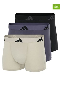 adidas Bokserki (3 pary) w kolorze granatowym, czarnym i kremowym ze sklepu Limango Polska w kategorii Majtki męskie - zdjęcie 188830294