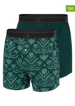 adidas Bokserki (2 pary) w kolorze zielonym ze sklepu Limango Polska w kategorii Majtki męskie - zdjęcie 188830311