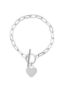 Srebrna bransoletka damska serce zapięcie toggle stal szlachetna ze sklepu manoki.pl w kategorii Bransoletki - zdjęcie 188831270