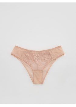Reserved - Siateczkowe majtki hipster - brudny róż ze sklepu Reserved w kategorii Majtki damskie - zdjęcie 188831872