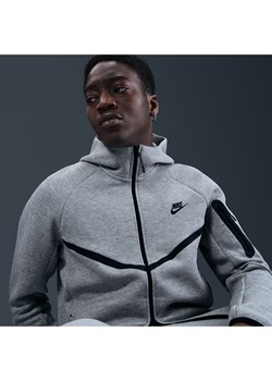 Męska kurtka z dzianiny z zamkiem na całej długości Windrunner Nike Tech - Szary ze sklepu Nike poland w kategorii Bluzy męskie - zdjęcie 188832053