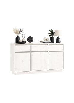 Skandynawska duża biała komoda z 3 szufladami E9-N32 ze sklepu Edinos.pl w kategorii Komody - zdjęcie 188832442