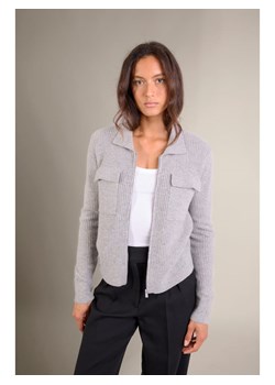 Perfect Cashmere Kaszmirowy kardigan "Sara" w kolorze szarym ze sklepu Limango Polska w kategorii Swetry damskie - zdjęcie 188833001