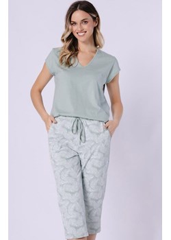 Dwuczęściowa piżama damska 1727 Eleonora, Kolor zielony-wzór, Rozmiar M, Leveza ze sklepu Primodo w kategorii Piżamy damskie - zdjęcie 188833771