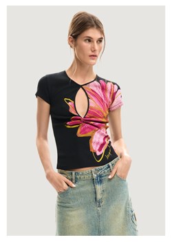 Desigual T-Shirt Dublin 26SWTK05 Czarny Regular Fit ze sklepu MODIVO w kategorii Bluzki damskie - zdjęcie 188835670