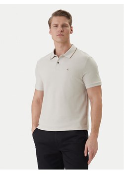 Calvin Klein Polo LV04LC239G Écru Regular Fit ze sklepu MODIVO w kategorii T-shirty męskie - zdjęcie 188835690