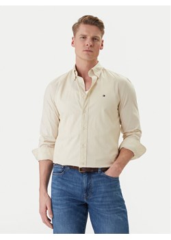 Tommy Hilfiger Koszula Flex MW0MW37550 Écru Regular Fit ze sklepu MODIVO w kategorii Koszule męskie - zdjęcie 188835794