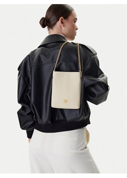 PINKO Torebka Flat Satchel AI 25-26 PCPL 105352 A0QO Écru ze sklepu MODIVO w kategorii Kopertówki - zdjęcie 188835862