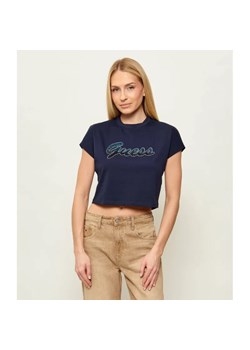 GUESS T-shirt SCRIPT | Cropped Fit ze sklepu Gomez Fashion Store w kategorii Bluzki damskie - zdjęcie 188837174