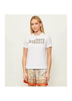 Just Cavalli T-shirt | Regular Fit ze sklepu Gomez Fashion Store w kategorii Bluzki damskie - zdjęcie 188837261