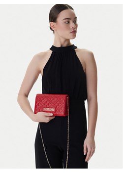 Torebka LOVE MOSCHINO JC4079PP1OLA0500 Czerwony ze sklepu eobuwie.pl w kategorii Kopertówki - zdjęcie 188838141