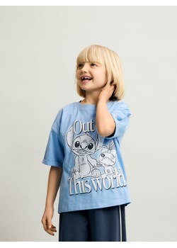 Reserved - T-shirt Lilo i Stitch - niebieski ze sklepu Reserved w kategorii Bluzki dziewczęce - zdjęcie 188840861