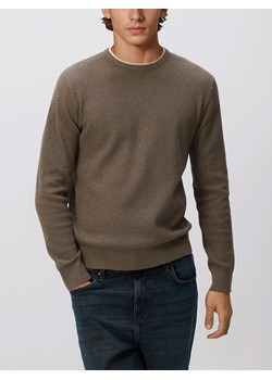 Reserved - Sweter z bawełną - brązowy ze sklepu Reserved w kategorii Swetry męskie - zdjęcie 188840973