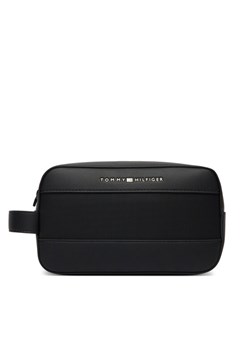 Kosmetyczka Tommy Hilfiger Th Foundation Washbag AM0AM14161 Czarny ze sklepu eobuwie.pl w kategorii Kosmetyczki - zdjęcie 188841624