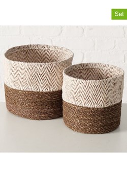 Boltze Kosze (2 szt.) "Eija" w kolorze brązowym ze sklepu Limango Polska w kategorii Pojemniki kuchenne - zdjęcie 188841953