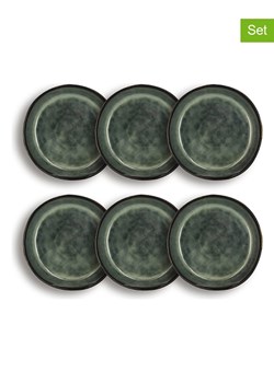 Ogo Living Talerzyki deserowe (6 szt.) "Grenada" w kolorze zielonym - Ø 20 cm ze sklepu Limango Polska w kategorii Naczynia - zdjęcie 188842054
