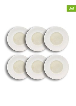 Ogo Living Talerze obiadowe (6 szt.) "Urus" w kolorze biało-beżowym - Ø 28,5 cm ze sklepu Limango Polska w kategorii Naczynia - zdjęcie 188842104