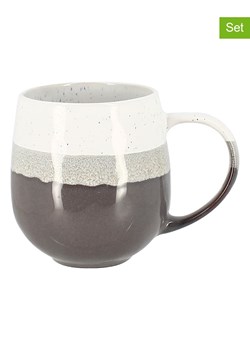 Ogo Living Kubki jumbo (6 szt.) "Riga" w kolorze szarym - 440 ml ze sklepu Limango Polska w kategorii Dzbanki i zaparzacze - zdjęcie 188842190