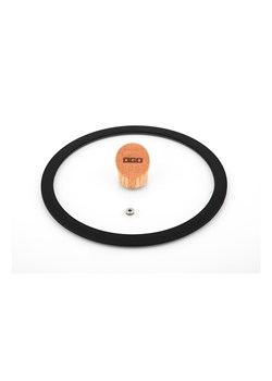 Ogo Living Pokrywka "Ector" w kolorze czarno-jasnobrązowym - Ø 20 cm ze sklepu Limango Polska w kategorii Garnki - zdjęcie 188842733